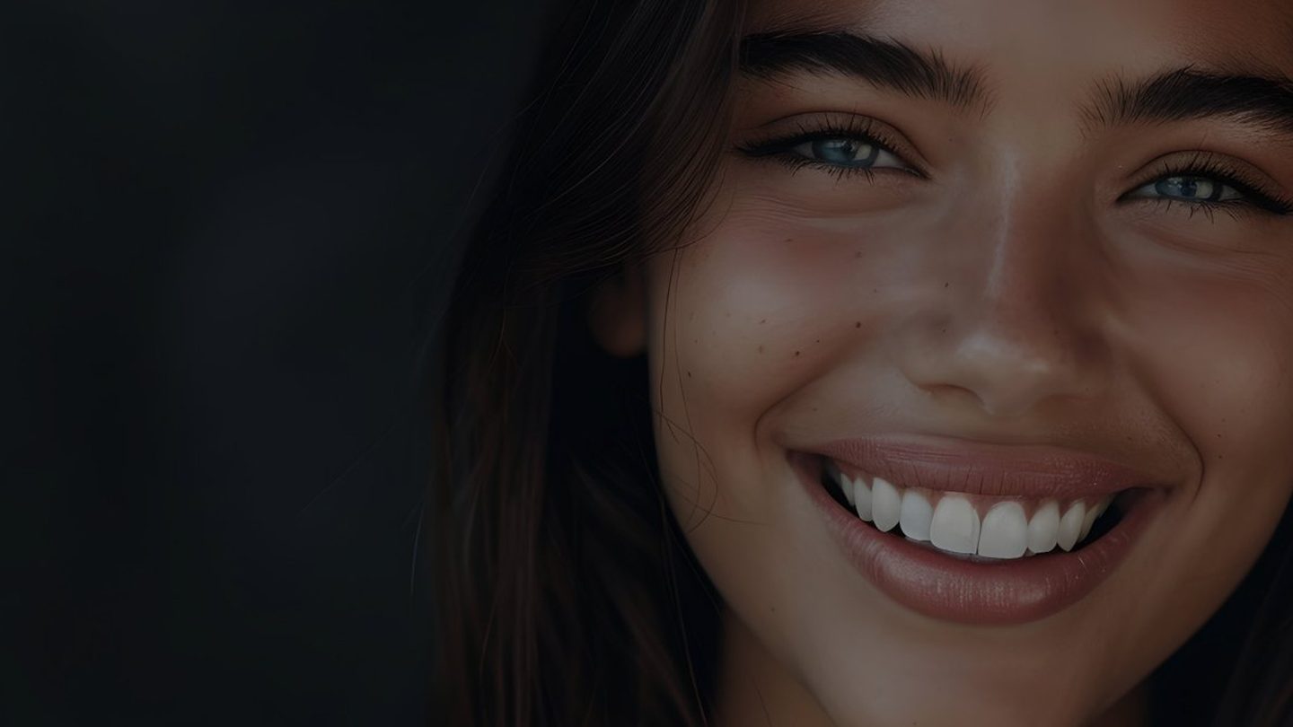 Primer plano de una sonrisa amplia